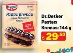 DR. OETKER PASTACI KREMASI 144 G fiyat ve kampanya bilgisi